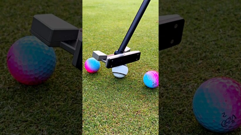 Ball on Ball CONTACT for a PERFECT Putt  #golf #golfgear #golfer