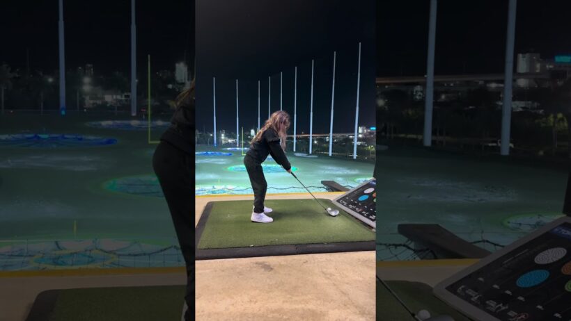 HOW FAR CAN A 7-YEAR-OLD GIRL REALLY HIT IT? 🚀 #golfgirl
