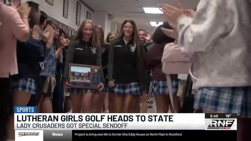 Lutheran girls golf gets schoolwide sendoff to state
