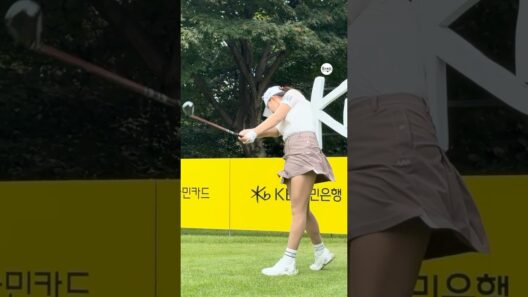 양발로 지면을 다지고 완성하는 파워스윙🔥 | KLPGA 김민선7(Minsun Kim) #응원릴레이 #김민선2026