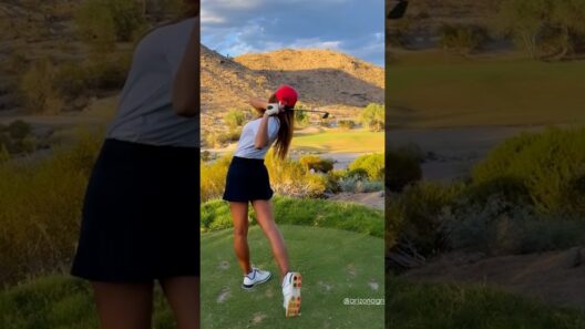Amazing Golf Swing you need to see | Golf Girl awesome swing | Golf shorts
