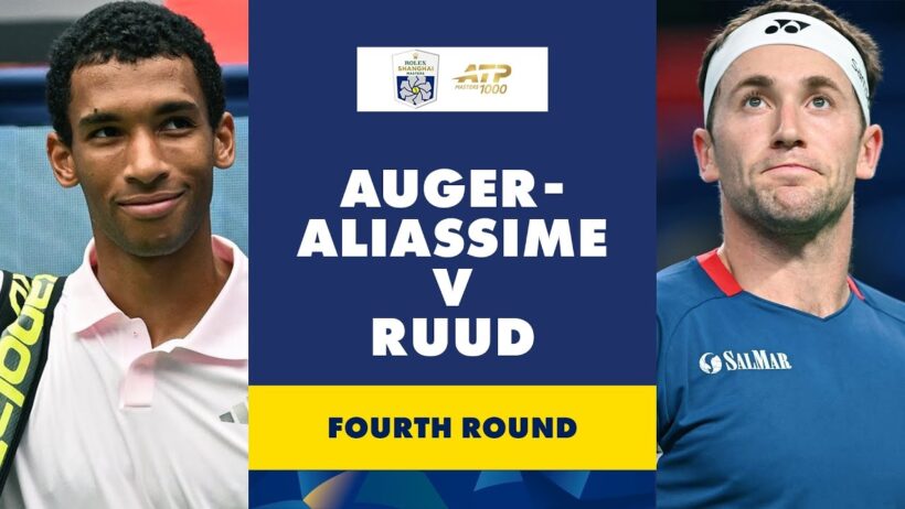 Felix Auger-Aliassime vs Casper Ruud Highlights | Rolex Shanghai Masters 2026