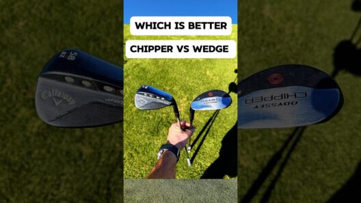 Odyssey chipper versus wedges TEST #golf #golfgear