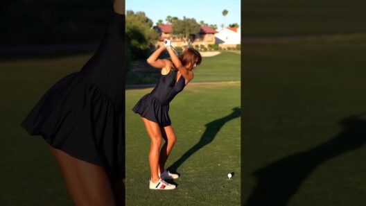 Amazing Golf Swing you need to see | Golf Girl awesome swing | Golf shorts