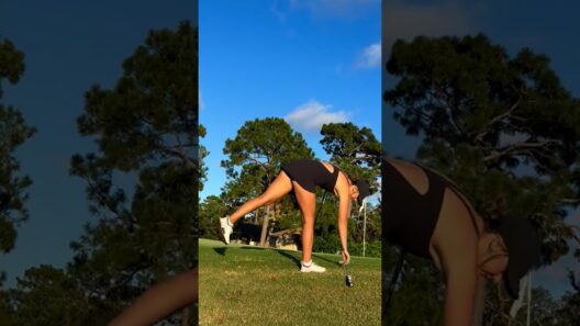 Amazing Golf Swing you need to see | Golf Girl awesome swing | Golf shorts | #shorts #golf