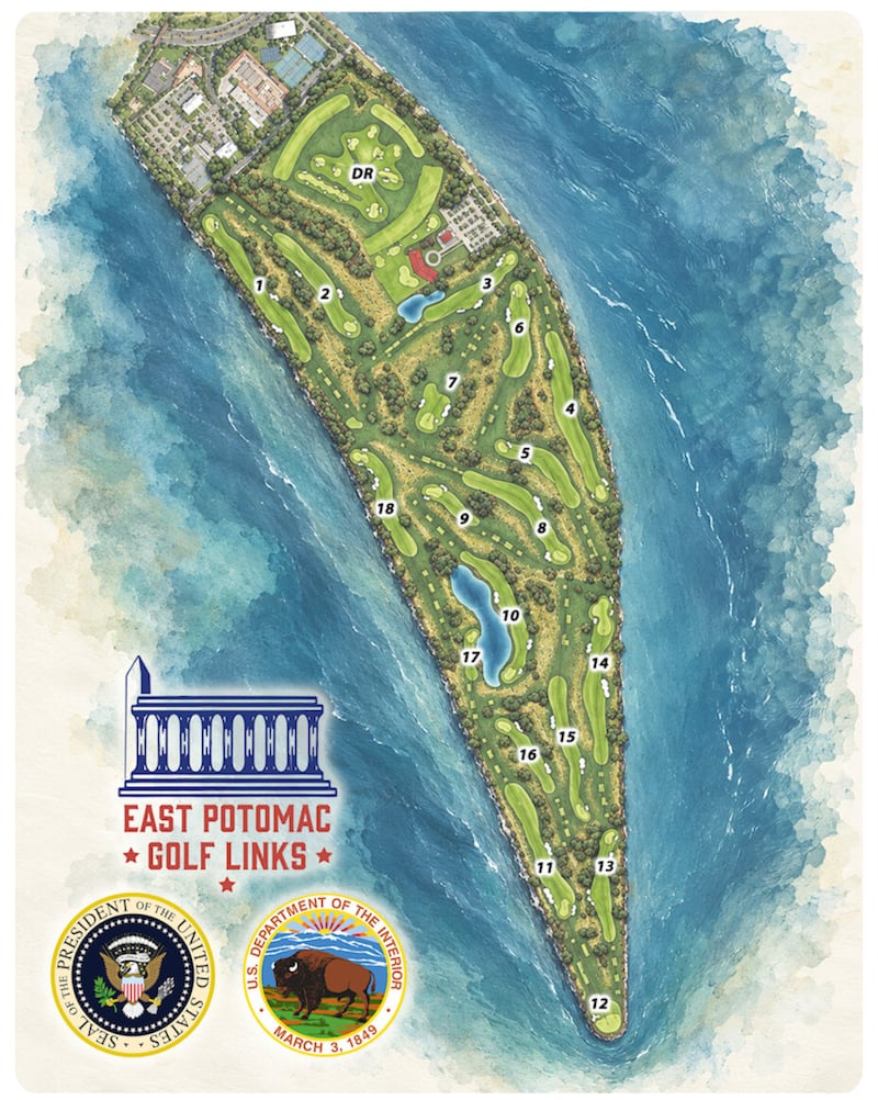 Donald Trump's golf design.