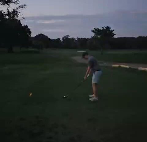 Sorry for dark vid - swing a dice hitting 3 wood