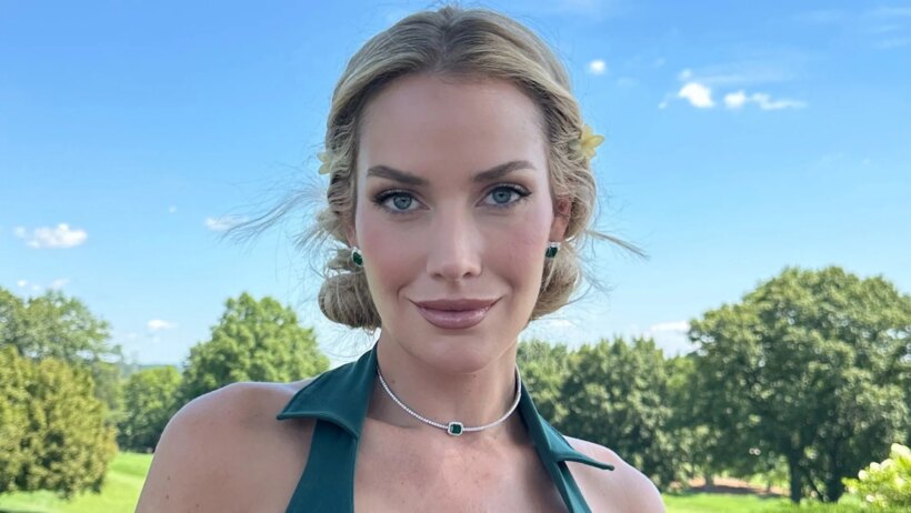 Paige Spiranac stuns in low cut top as golf fans say 'Masters green will change into Paige green'